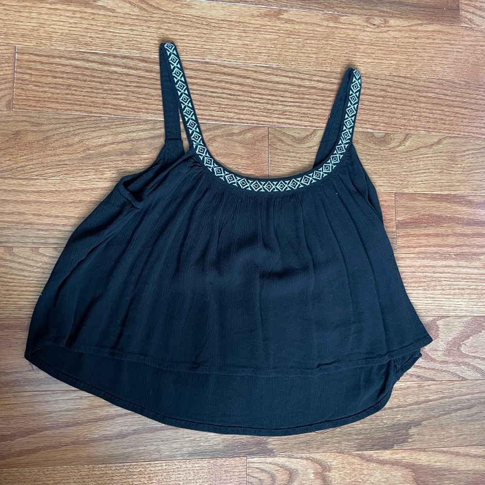 Bethany Mota Black Crop Top